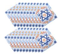 VALICLUD 20pcs Hanukkah Disposable Napkins with Star of Soft Paper Tissue for Jewish Holiday Parties Family Dinners and Festive Celebrations Convenient Single Use Dessert and Snack Napkins