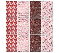 VALICLUD 20pcs Heart Pattern Wrapping Paper Set for Valentine’s Day and Mother’s Day, Flat Wrap Sheets Red Balloon and Heart Prints, Modern Decorative Paper for Birthday and Romantic