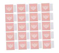 VALICLUD 20Pcs Hollow Out Delicate Paper Table Seat Place Cards for Wedding Party Shower Pink Decorative Table Name Cards with Fine Workmanship and Desktop Display