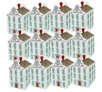 VALICLUD 20Pcs House-shaped Candy Boxes Wedding Favor Cases Creative Sweets Packaging for Birthday Anniversary Halloween Party Treat Storage