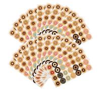 VALICLUD 20pcs Loose Leaf Paper Reinforced Self-Adhesive Notebook Stickers Hole Punch Protectors Easy to Use Sturdy Circles for School and Library