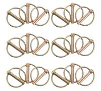 VALICLUD 20pcs Lynch Pin Kit 4.5x35mm Trailer Gate Pins for Trucks Lawn Mowers and Trailers for Farm Equipment and Towing Accessories