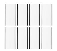 VALICLUD 20pcs Magnetic Label Holders for Tool Drawers and Refrigerator Doors, White Rubber Soft Magnet with Paper Insert, Efficient Organization and Reusable Design for Easy Filing