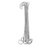VALICLUD 20pcs Metal Plant Label Hooks Mini Shepherd’s Hooks for Garden Flowers and Lanterns, 3.0x300mm Floral Picks for Outdoor Plant Hanging and Arrangement