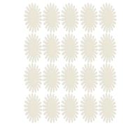 VALICLUD 20Pcs Oval Plastic Nail Sample Wheel with 20 False Nail Tips Each Manicure Display Board for Salon and DIY Practice