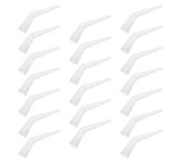 VALICLUD 20pcs Plastic Caulk Nozzles with I D Elbow Tips for Precise Seamless Sealant Application Caulking Tool for Home Renovation and Professional Use