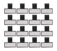 VALICLUD 20Pcs Plastic Stethoscope Name Badge Clips, Portable Identification Tags for Nurses and Doctors, Sturdy Stethoscope Name Plate Holders for Medical Use