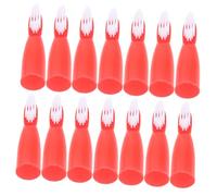 VALICLUD 20pcs Portable Finger Toothbrushes for Prisons Mini Toothbrushes Improved Grip for Safe Oral Care and Thorough Cleaning for Institutional Use