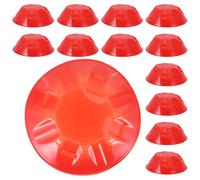 VALICLUD 20pcs Red Plastic Detector Covers for Fire Alarms Dustproof Sensor Protectors for Home Restaurant Baking Cooking False Alarm Prevention Modern Minimalist Design
