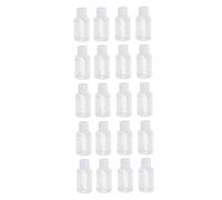 VALICLUD 20pcs Refillable Travel Empty Bottles Compact Squeeze Lotion Dispenser Containers Portable Plastic Toiletry Bottles for Shampoo Soap Conditioner