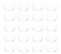 VALICLUD 20pcs round Glass Dome Nail Colour Display Cards for Nail Art Designs Glass Material with Aesthetic Appeal for Personal Use at Home