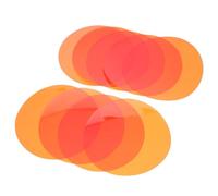 VALICLUD 20pcs round Yellow Pet Lighting Gel Filters for Spotlights and Downlights, High Light Transmission Warm Color Correction Stickers for Home and Everyday Ambient Setups