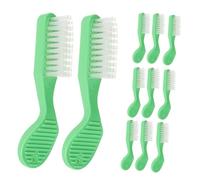 VALICLUD 20pcs Short Handle Toothbrushes with Soft Bristles for Institutional Use Prison Toothbrushes for Camping Travel and Secure Environments Gentle Cleaning for Healthy Gums and Teeth