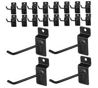 VALICLUD 20pcs Slatwall Hooks for Garage Storage Heavy Duty Utility Hooks for Organizing Tools Easy Installation Wall Hangers for Home and Workshop Construction