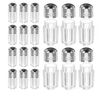 VALICLUD 20pcs Small Pill Bottles with Screw Caps, Mini Plastic Capsule Containers for Travel, Candy and Medication Storage, Portable Empty Bottles for Over-The-Counter Pills