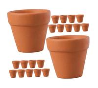 VALICLUD 20pcs Small Terracotta Pots Mini Flower Pots with Drainage for Succulents and Tiny Plants for Indoor Office Balcony Decoration and Nursery Use