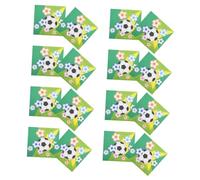 VALICLUD 20pcs Soccer Party Napkins High Absorbency Soft Fun Football Print for Birthday Celebrations Sports Events Camping Kitchen Friendsgiving Dinner Decor