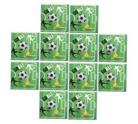 VALICLUD 20pcs Soccer Print Napkins Disposable and Absorbent Football Cocktail Napkins for Birthday Parties Sports Events and Family Gatherings Soft and Durable Party Supplies