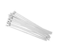 VALICLUD 20pcs Stainless Steel Zip Ties Stainless Steel Wire Tie Self-Locking Mechanism Easy to Use Silver Sturdy Straps Fastening Parts for Industrial Transportation Applications
