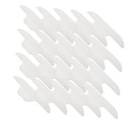 VALICLUD 20pcs Sweat Absorption Stickers Collar Pads for Summer Shirt, White Perspiration Absorbing Inner Sweatband Made of Air-laid Paper and Non-woven Fabric for Comfortable Wear