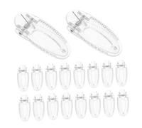 VALICLUD 20pcs Transparent Billed Hair Clips for Toddlers Mini Non- Barrettes Hair Accessories for Boy Girl and Young Girls Secure Grip for Active Play