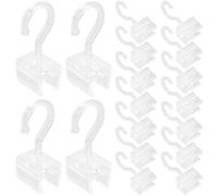 VALICLUD 20pcs Transparent Plastic Price Card Holders for Retail Shelf Label Clips Reusable Rotatable Sign Clips for Supermarkets Store Shelves Pantry Merchandising Displays