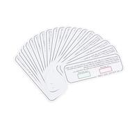 VALICLUD 20Pcs Uva Uvc Testing Cards 2.5X7Cm UV Discoloration Detection Papers for Indoor UV Light Measurement and Sunlight Exposure Indicator