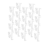 VALICLUD 20Pcs Valance Clips Transparent Pom Blind Clamps Window Blind Accessories for Home Office Hotel Restaurant Use