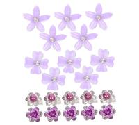 VALICLUD 20pcs Vintage Flower Hair Clips Mini Barrettes for Bangs Braids Purple Retro Floral Hair Clamps for Women and Cute Small Decorative Accessories for Stylish Everyday Looks