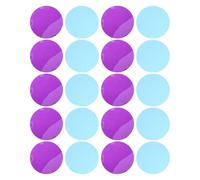 VALICLUD 20pcs Warm Light Gel Filter Stickers for Ceiling Spotlights, 74mm Diameter Adhesive Ambient Lighting Discs with Ocean Blue and Violet for Office Glare Softening and Indoor