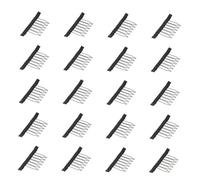 VALICLUD 20pcs Wig Clips Comb with Steel Teeth for DIY Wig Making Accessories Grip Combs for Securing Hairpieces and Extension Caps Suitable for Personal and Professional Use