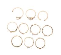 VALICLUD 20pcs Women Moon Star Rings Set Chic Alloy Band Finger Jewelry for Daily Wear Party Work Gift for Ladies Fashion Stacking Rings Collection