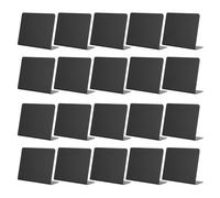 VALICLUD 20pcs Writable Mini Chalkboard Price Tags for Cake Shop Display Racks, Pvc Material with Smooth Surface, Easy to Wipe and Compatible with Dry Erase Markers, for Menu and Price