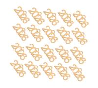 VALICLUD 20pcs Year Charms Mini Metal Number Pendants for Diy Jewelry Making Graduation Party Decorations Necklace Bracelets Keychain Accessories