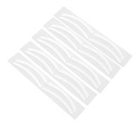 VALICLUD 24 Pairs Reusable Silicone Eyebrow Stencils for Easy Application with Adjustable Shapes, for Brow Design and Makeup Routine, White Colour Eyebrow Template Stickers