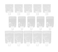 VALICLUD 24 Pcs Portable Travel Squeeze Bags for Shampoo Lotion Body Wash Durable Refillable Containers with Lids for Family and Travel Use
