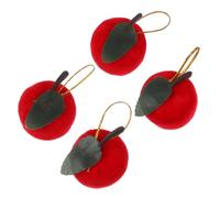 VALICLUD 24 Pcs Red Apple Hanging Pendant Christmas Ornaments Adorable Decorations for Tree and Material for Creating Festive Atmosphere and Celebrating the Holiday Season
