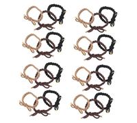 VALICLUD 24pcs Boho Braid Hair Ties Thickened Elastic Scrunchies for Women Durable No Damage Ponytail Holders Stretchy Hair Rope Accessories