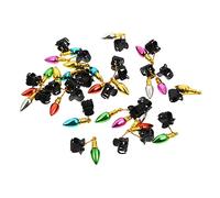 VALICLUD 24pcs Christmas Beard Clips Set Shiny Bell Beard Ornaments for Holiday Decoration Festive Facial Hair Baubles for Men and Grooming Random Color