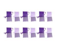 VALICLUD 24Pcs Lavender Sachet Bags Gauze Storage Pouches for Spice Packing and Closet Freshener Light Fragrance Air Fresh Bags with Floral Pattern Gift for Herb and Spice Lovers