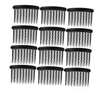 VALICLUD 24pcs Plastic Wave Side Hair Twist Clip Combs Teeth for Bridal Wedding Veil Women Fine Thin Hair Accessories