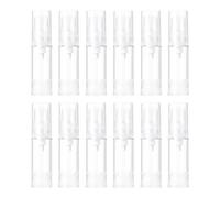 VALICLUD 24pcs Refillable Travel Skincare Bottles Transparent Airless Vacuum Pump Dispenser for Foundation Lotion Creams Portable Cosmetic Containers for Trips and Daily Use