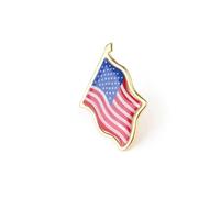 VALICLUD 25pcs American Flag Badge Pins Lightweight Anti-rust Iron Lapel Pins for Clothes and Luggage Decoration Gift for Badge Collectors