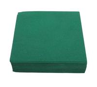 VALICLUD 25Pcs Disposable Green Paper Napkins - Soft Absorbent Cocktail and Wedding Party Serviettes for Bathroom Guest Use and Reception Decor