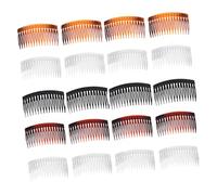VALICLUD 25pcs Plastic Bangs Comb for Hair Styling Detangling Hair Side Comb for French Braiding and Mens Hairdressing