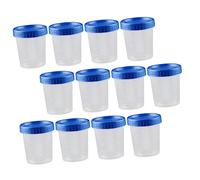 VALICLUD 25pcs Specimen Sampling Cups with Screw Lids Graduated Laboratory Measuring Containers for Pathology and Cytology Sample Preparation Leak Sample Containers