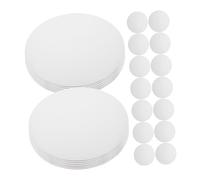VALICLUD 25pcs White Corrugated Cardboard Cake Boards Round Grease-resistant Cake Drum Base for Birthday Wedding Dessert Stands and Pizza Presentation