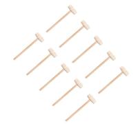 VALICLUD 25pcs Wooden Mini Mallet Set Multi-Purpose Sturdy Wooden Beat Hammers for Crab Cracking and Cake Decorating Suitable