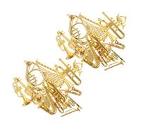 VALICLUD 28pcs Miniature Musical Instrument Ornaments Lightweight DIY Christmas Tree Decorations with Tiny Trumpet Violin Flute Models for Festive Craft Accessories
