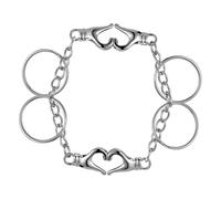 VALICLUD 2pairs Cute Matching Heart Keychains for Couples Magnetic Zinc Alloy Key Holders Decorative Backpack Pendants Unique for Valentine Day